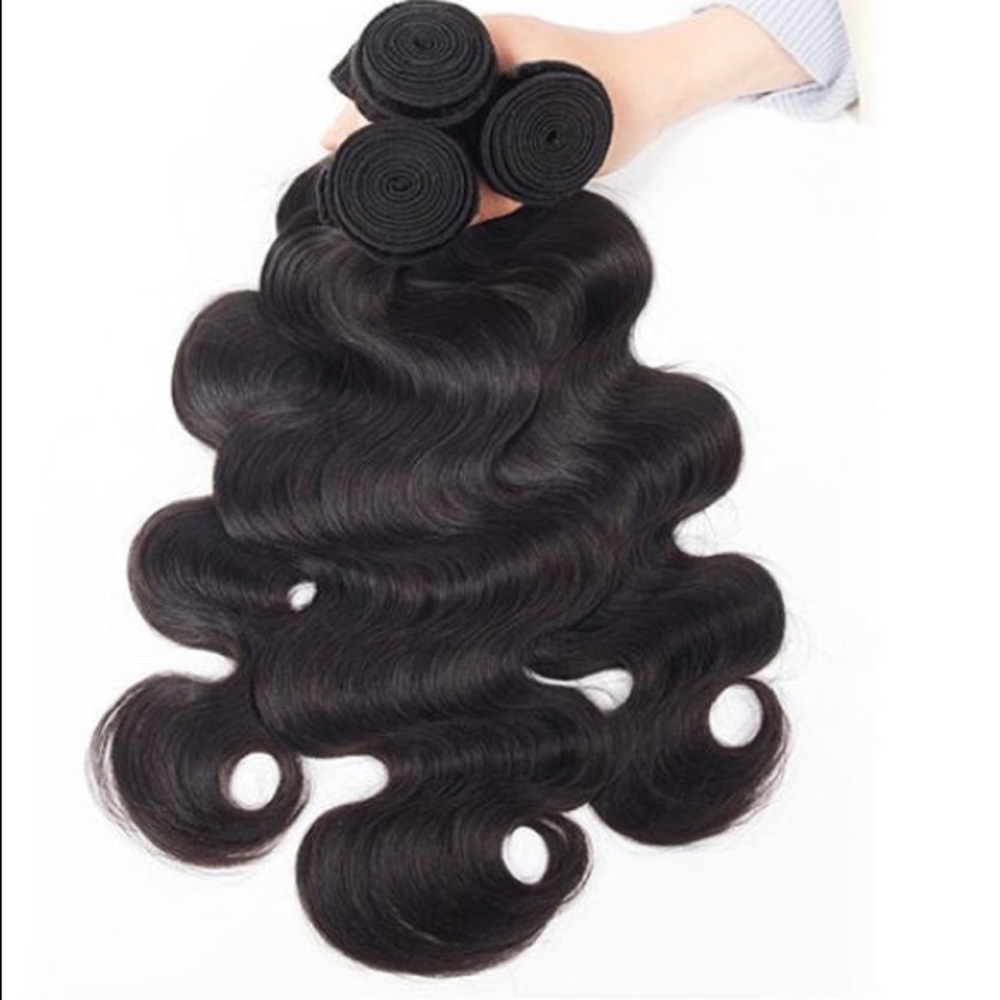 12a body wave hair 3 bundles with closure